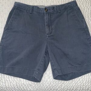 Amazon Essentials Men's Navy Flat Front Shorts, Slim fit, 30” waist , 7” inseam